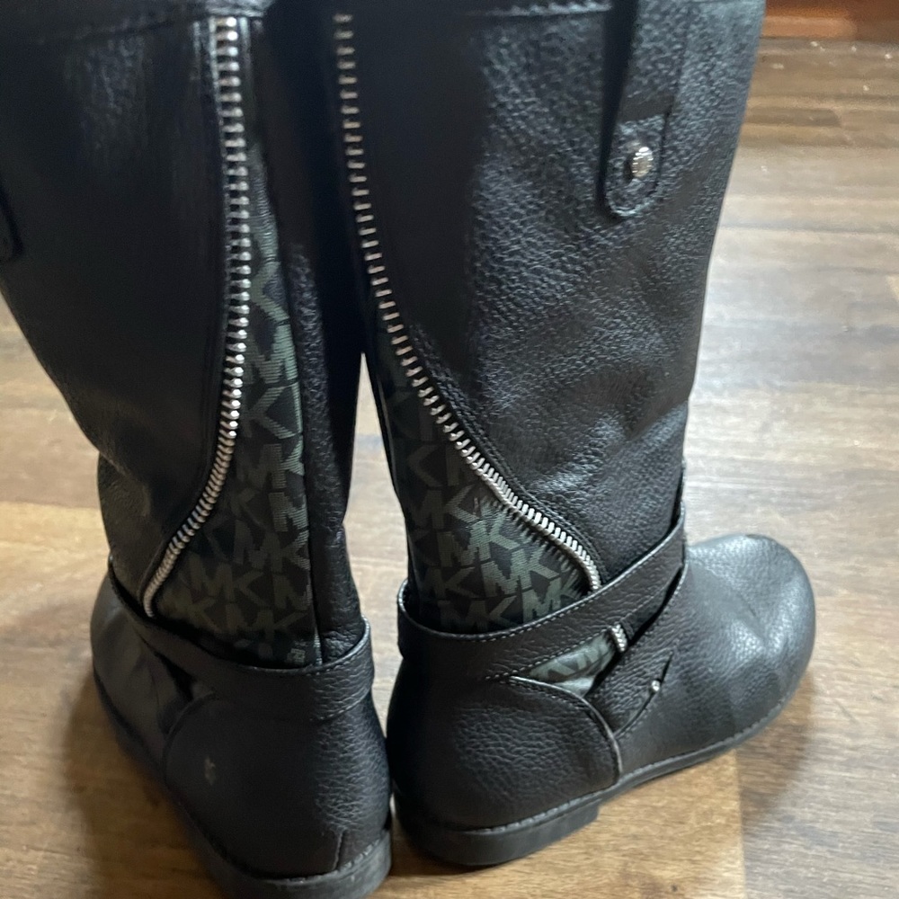 Michael Kors toddler girl boots black size 12.